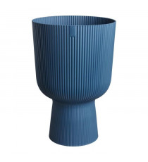 Pot de fleur - Elho - Vibes Fold Coupe - Bleu - L 30 x B 29.5 x H 45 cm - Intérieur - 100% recyclé