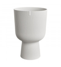 Pot de fleur - Elho - Vibes Fold Coupe - Blanc - L 30 x B 29.5 x H 45 cm - Intérieur - 100% recyclé