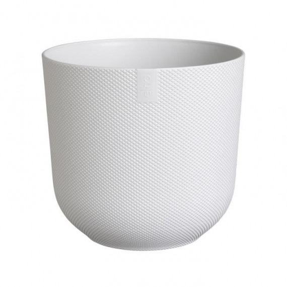 Pot de fleur - Elho - Jazz Rond - Blanc - Ø 26 x H 24 cm - Intérieur - 100% recyclé