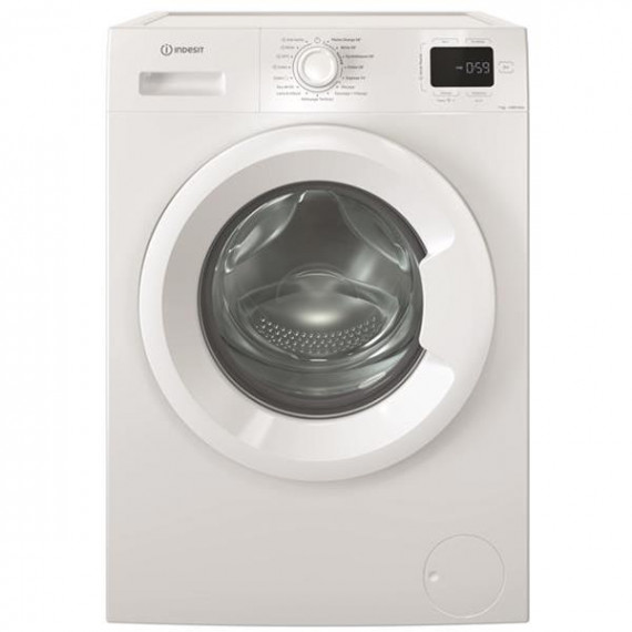 INDESIT - MAL posable, Front, MY TIME, Blanc, 7KG, 1400TRS, Classe énergie A, Dig