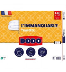 DODO - Couette tempérée 250G/m² - L'IMMANQUABLE -  140 x 200 cm - Blanc