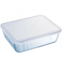 PYREX - 242P000/7046 - Plat rectangulaire avec couvercle - 22cm * 17 cm - Pyrex Cook & Freeze