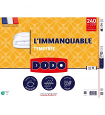 DODO - Couette tempérée 250G/m² - L'IMMANQUABLE -  220 x 240 cm - Blanc