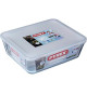 PYREX - 244P000/7043 - Plat rectangulaire avec couvercle - 27cm * 22 cm - Pyrex Cook & Freeze
