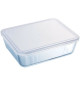PYREX - 244P000/7043 - Plat rectangulaire avec couvercle - 27cm * 22 cm - Pyrex Cook & Freeze