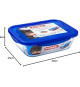 PYREX COOK&GO Plat de conservation rectangulaire 3,3l 30x23cm + Couvercle bleu