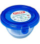 PYREX - COOK&GO - Boîte ronde en vere avec couvercle  11*6 cm