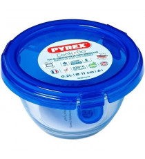 PYREX - COOK&GO - Boîte ronde en vere avec couvercle  11*6 cm