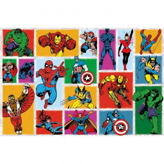 Puzzle 3000 pieces Retro Marvel, Adultes et enfants des 14 ans, Puzzle de qualité supérieure, Collection Mes Héros, 12001549,…