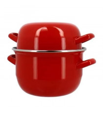 Marmite a moule - MENASTYL - 3645562 - En acier émaillé - Noir - 18 cm - 2,7 litres - Tous feux dont induction