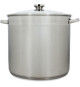 Marmite avec couvercle - MENASTYL - 4615451 - En acier inoxydable - 17 litres - 32 cm - Tous feux dont induction