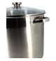 Marmite avec couvercle - MENASTYL - 4615451 - En acier inoxydable - 17 litres - 32 cm - Tous feux dont induction