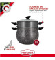 Couscoussier - MENASTYL - 6020033 - En aluminium effet marbre - 9 litres - Tous feux dont induction