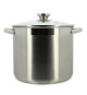 Marmite avec couvercle - MENASTYL - 4615455 - En acier inoxydable - 9 litres - Tous feux dont induction