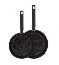 Set de 2 poeles - MENASTYL - 6020297 - En aluminium - 24 et 28 cm - Tous feux dont induction