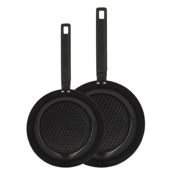 Set de 2 poeles - MENASTYL - 6020297 - En aluminium - 24 et 28 cm - Tous feux dont induction