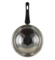 Sauteuse - MENASTYL - 6020248 - En acier inoxydable - 28 cm - Tous feux dont induction