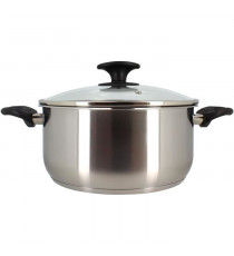 Faitout - MENASTYL - 6020256 - En acier inoxydable - 24 cm - Tous feux dont induction