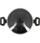 Faitout - MENASTYL - 6020647 - En alumimium forgé - 24 cm - Noir - Tous feux dont induction