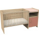 Lit combiné - 120 x 60 cm - Evolutif en 90 x 190 cm - CHARLIE - SAUTHON - Terracotta
