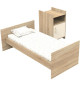 Lit combiné - 120 x 60 cm - Evolutif en 90 x 190 cm - CHARLIE - SAUTHON - Creme