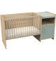 Lit combiné - 120 x 60 cm - Evolutif en 90 x 190 cm - CHARLIE - SAUTHON - Sauge