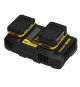 Double Chargeur - 18V 4A - Compatible avec toutes les batteries de la génération Gamme V20 - STANLEY FATMAX, SFMCB24-QW