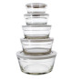 Set de 5 bols - MENASTYL - 5039038 - 150 ml, 230 ml, 400 ml, 610 ml et 940 ml - Couvercles en plastique durable