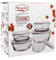 Set de 5 bols - MENASTYL - 5039038 - 150 ml, 230 ml, 400 ml, 610 ml et 940 ml - Couvercles en plastique durable