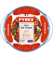 Plat air fryer - PYREX - 1450140 - Rond - En verre borosilicate - 20 cm