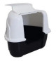 TANIS bac a litiere d'angle - Mpets - Noire & Blanche - XL