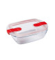 Boîte rectangulaire avec couvercle - PYREX - 1451025 - 28 x 20 cm - 2,5 L - Cook & Heat - Base en verre borosilicate