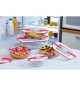 Boîte rectangulaire avec couvercle - PYREX - 1451025 - 28 x 20 cm - 2,5 L - Cook & Heat - Base en verre borosilicate