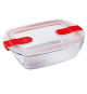 Boîte rectangulaire avec couvercle - PYREX - 1451024 - 23 x 15 cm - 1,1 L - Cook & Heat - Base en verre borosilicate