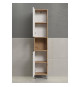 Armoire haute avec deux portes - TRENDTEAM - Série Touch - Blanc/Brun - 36 cm de long