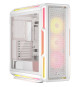 Boîtier PC ATX - CORSAIR - 5000T LX RGB - 3 Ventilateurs LX120 RGB - Éclairage Aurora RGB - Blanc