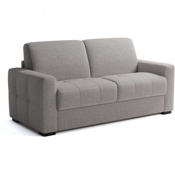 Canapé convertible express - 3 places - EUREKA - Tissu como 22 ASH - 200 x 102 x 95 cm