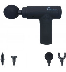 Pistolet massant - LITTLE BALANCE - Sport Relax - 6 vitesses - 4 tetes - Noir