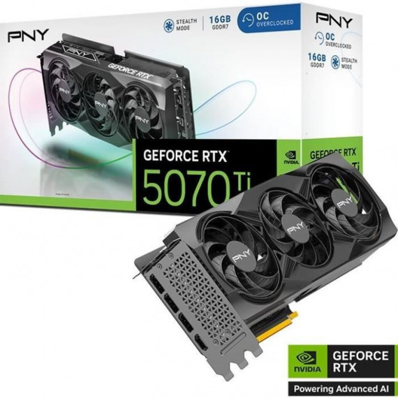 PNY - Carte graphique - GEFORCE RTX RTX 5070Ti - 16GB - STD OC