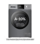 Lave-linge hublot - CONTINENTAL EDISON - CELL8140IS1 - 8kg - Moteur induction - 60 cm - 1400 trs/min - Silver