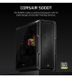Boîtier PC - CORSAIR - Série 5000T - Moyen tour - Noir