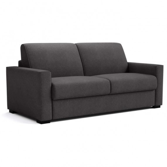 Canapé convertible express - 3 places - BL018 - Tissu como 22 Graphite - 190 x 100 x 87 cm