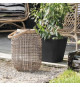 Pot de fleurs carré - DEROMA - Origin - 30 L - Anthracite