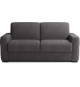 Canapé convertible express - 3 places - EUREKA - Tissu como 22 Graphite - 200 x 102 x 95 cm
