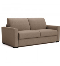 Canapé convertible express - 3 places - BL018 - Tissu como 5 Antelope - 190 x 100 x 87 cm