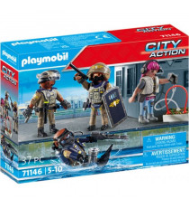 Playmobil 71146 Equipe forces spéciales avec bandit, Les policiers