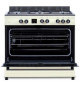 Cuisiniere piano four multifonctions catalyse - CONTINENTAL EDISON - CECP9060CD - 95 L - L90 x H85 cm - Creme / Inox