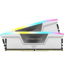 Corsair Vengeance RGB DDR5 32 Go (2 x 16 Go) 6000 MHz CL36 - Blanc - Kit Dual Channel 2 barrettes de RAM RGB DDR5 PC5-48000 -