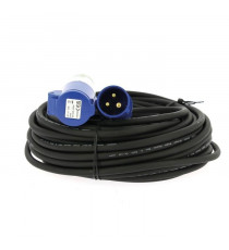Rallonge secteur - EZA - 25m - Section de câble 1,5 mm² - 220 V - 16 A - CEE17 - Avec sac de transport
