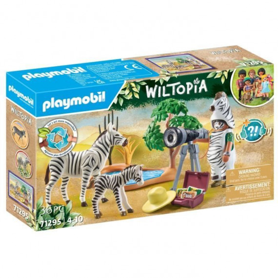 PLAYMOBIL 71295 Photographe avec déguisement et zebres